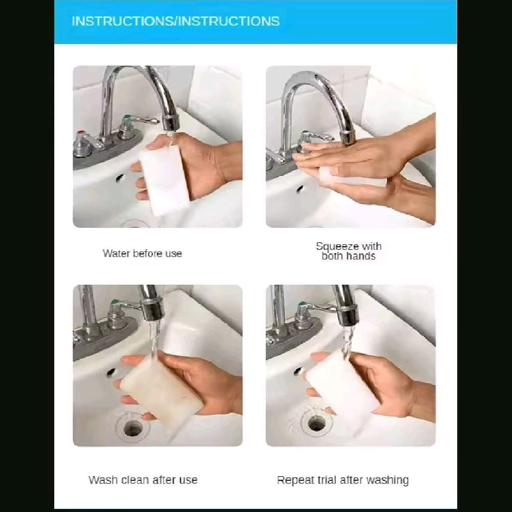 3PCS KF SPONS BUSA NATURAL PEMBERSIH  MULTIFUNGSI KAIN DEKONTAMINASI | SPONS CUCI PIRING PANCI 7