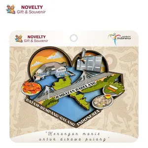 Souvenir Magnet Kulkas Jembatan Balerang Batam oleh oleh Negara Indonesia
