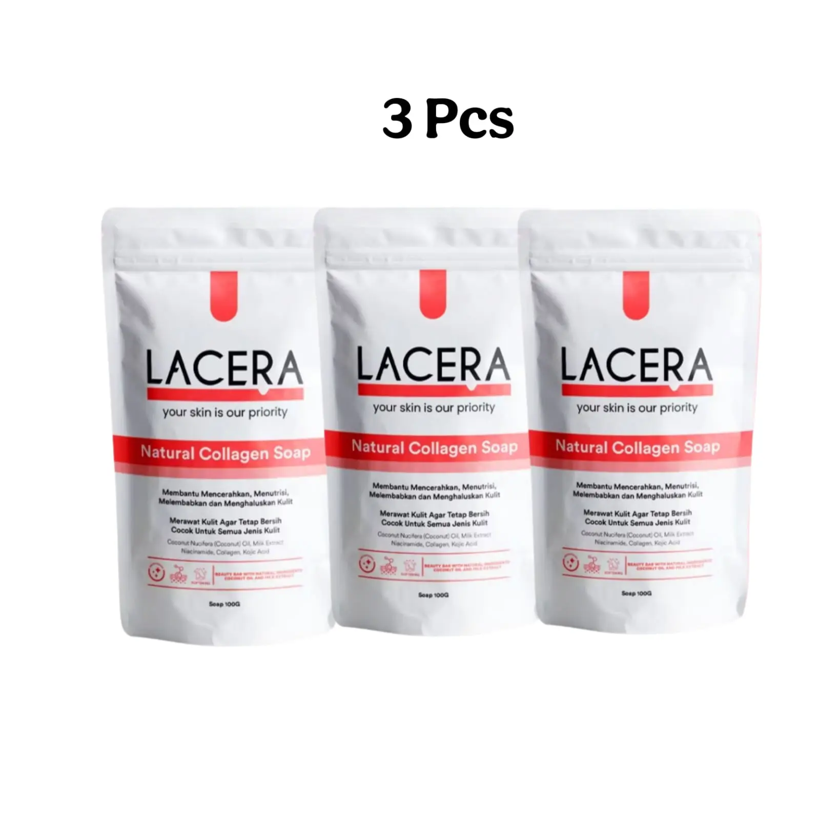 Lacera Sabun Collagen 3 Pcs