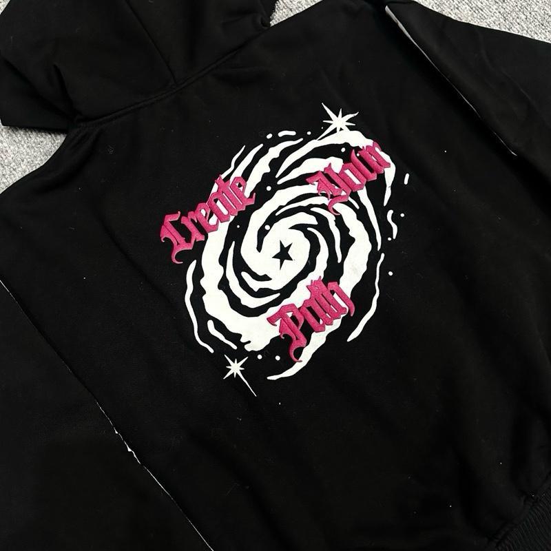 Product Introduction of HOODIE BOXY Menyala ZipperJAKET ZIPPER BOXY SABLON FOAMING DAN AKSEN MENYALA BLACK PING PRIA WANITA Unisex Hitam Sweater Santai 19