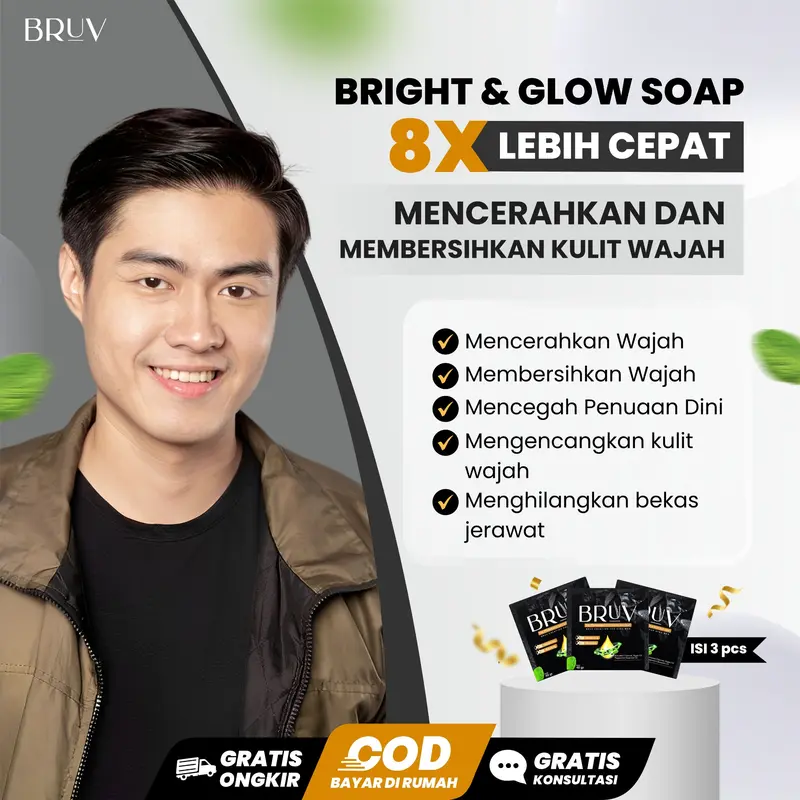 PAKET 1 SABUN BRUV BRIGHTENING SOAP 1