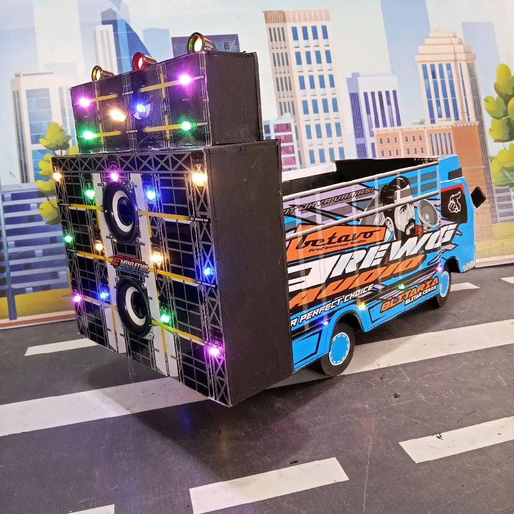 AF MINIATUR _miniatur Truk Horeg dengan Sound System Bahan Triplek Ukuran 25x27x7cm Bisa Bunyi & Bisa Di Cas Speaker 2 Inch Isi 2pcs Sudah Pake Bluetooth AF MINIATUR _miniatur Truk Horeg dengan Sound System Bahan Triplek Ukuran 25x27x7cm Bisa Bunyi & Bisa Di Cas Speaker 2 Inch Isi 2pcs Sudah Pake Bluetooth