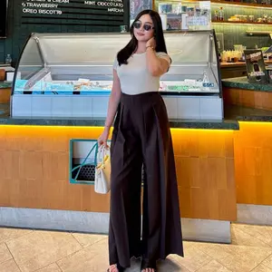 NV BRAND - (READY STOK) Lavie Pants - Culote Palazzo Highwaist Celana Panjang Wanita - Celana Fashion Muslim Wanita - Celana Kasual Trendy - Viral