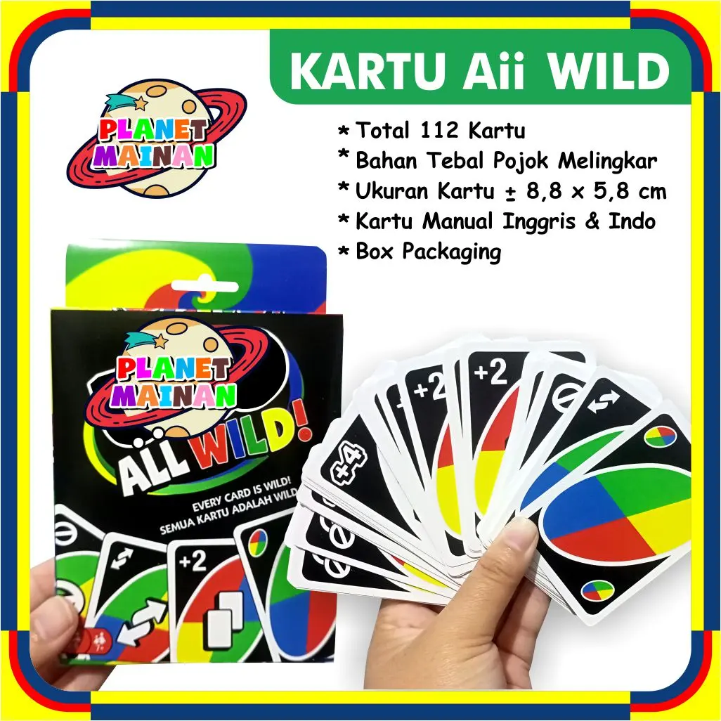 KARTU ALL WILD FAMILY CARD GAME - MAINAN ANAK DAN DEWASA