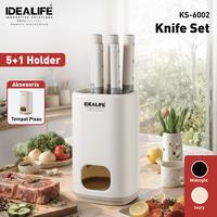 Gambar IDEALIFE - Knife Set - Perlengkapan Pisau Dapur - KS-6002 dari IDEALIFE ONLINE STORE Kota Administrasi Jakarta Utara 2 Tokopedia