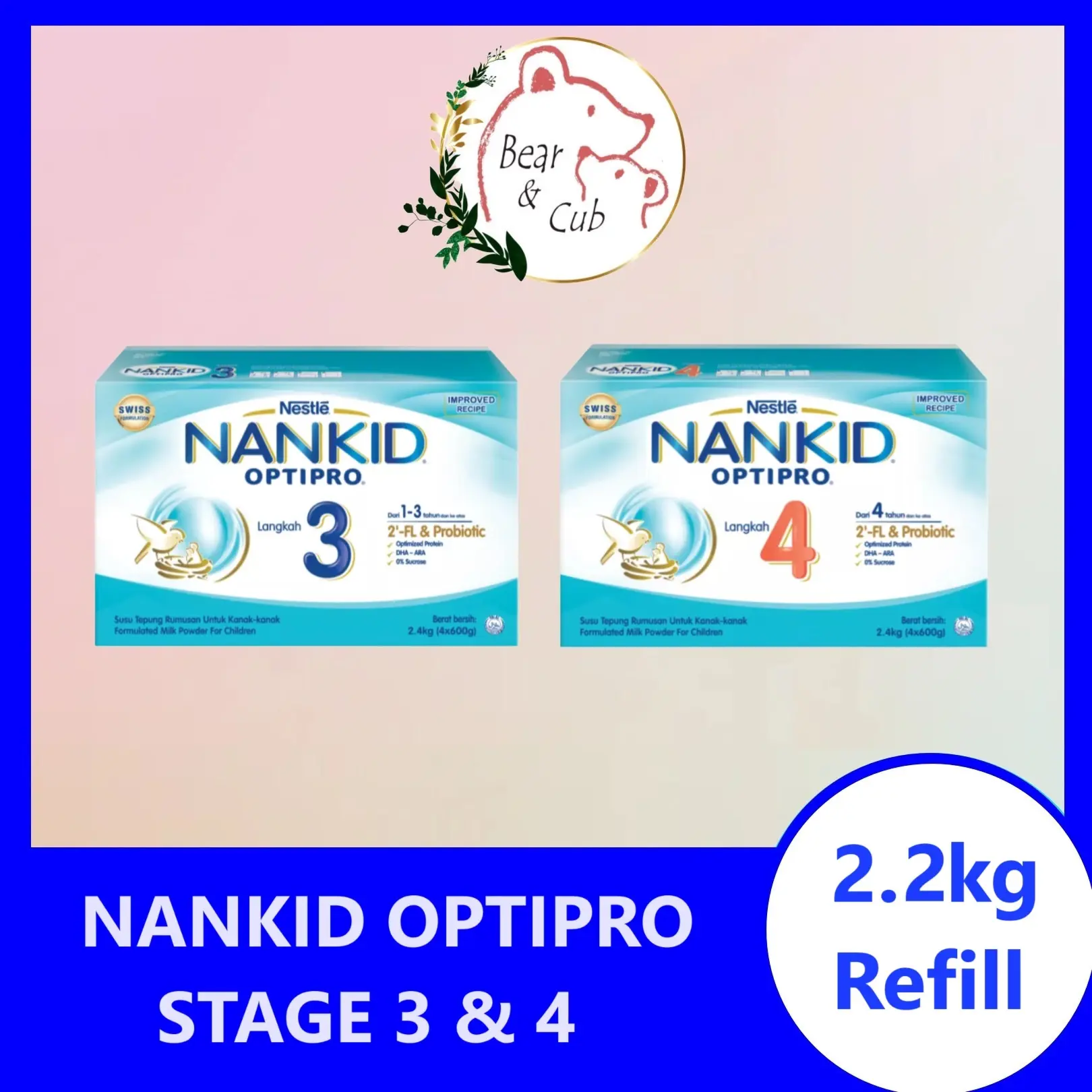 NANKID OPTIPRO Stage 3 & Stage 4 (1.2kg/ 2.2kg)