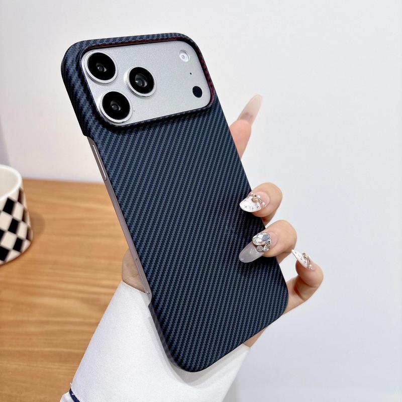 Ốp điện thoại Kevlar aramid sợi cacbon cao cấp, hỗ trợ MagSafe, từ tính, siêu mỏng, dành cho iPhone Air 17/16/15/14/13 (Pro/Max/Plus)