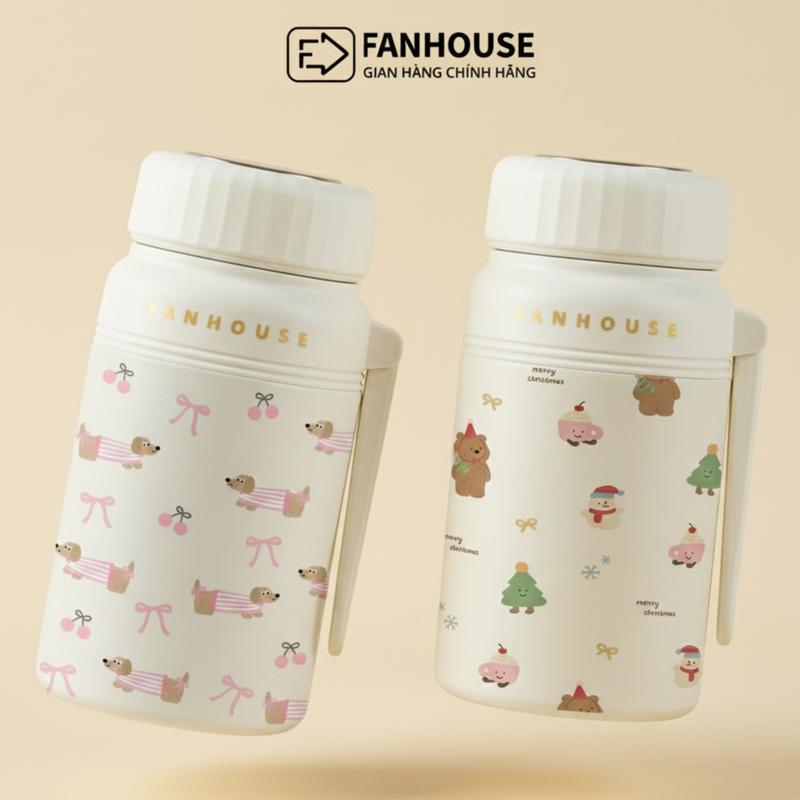   Mở Bán Bình giữ nhiệt Boony 1000ml inox 316 cao cấp Fan House bình nước giữ nhiệt 24h có quai xách lọc trà 