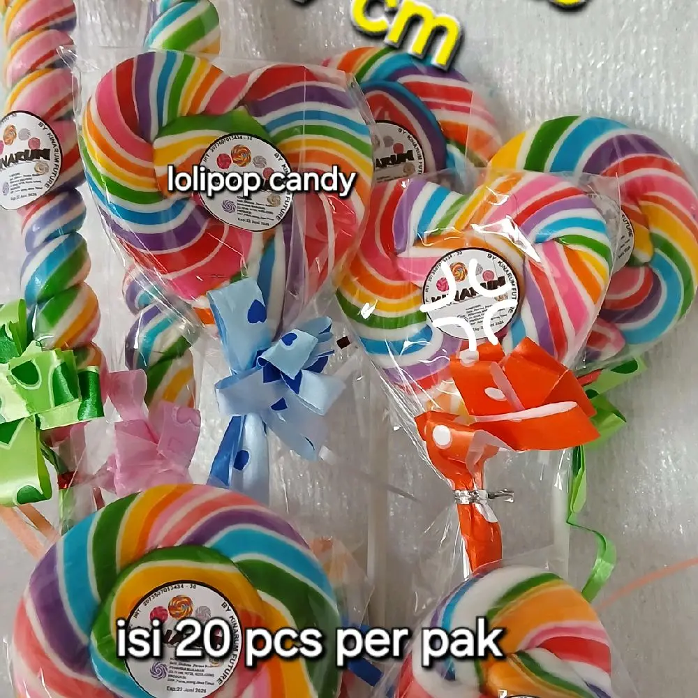 permen LOLIPOP JUMBO ukuran 7 cm isi 20pcs