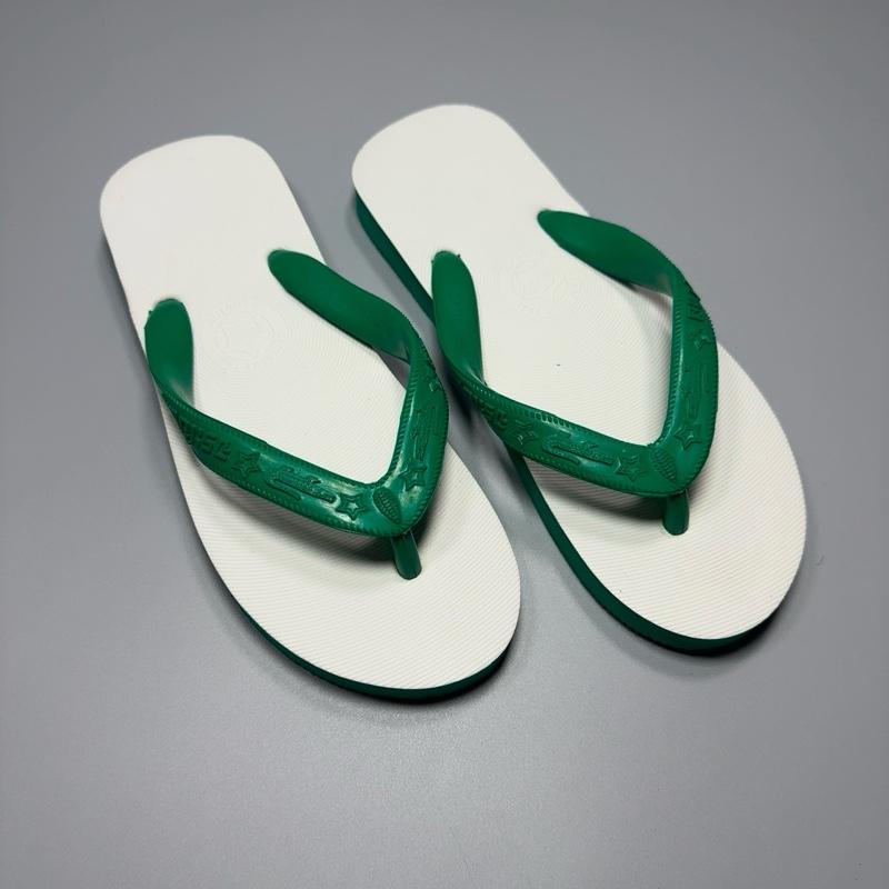  Dép Thái Lan Trắng xanh lá cá sấu dép cao su nhập thái dép xỏ ngón tông lào dép nam đế bằng 