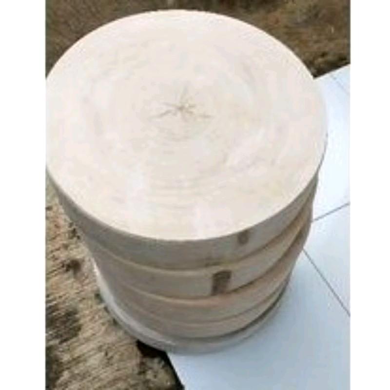 TALENAN KAYU ASEM DIAMETER 45CM / TALENAN DAGING / TALENAN KAYU BULAT MURAH BISA REQUEST UKURAN 3