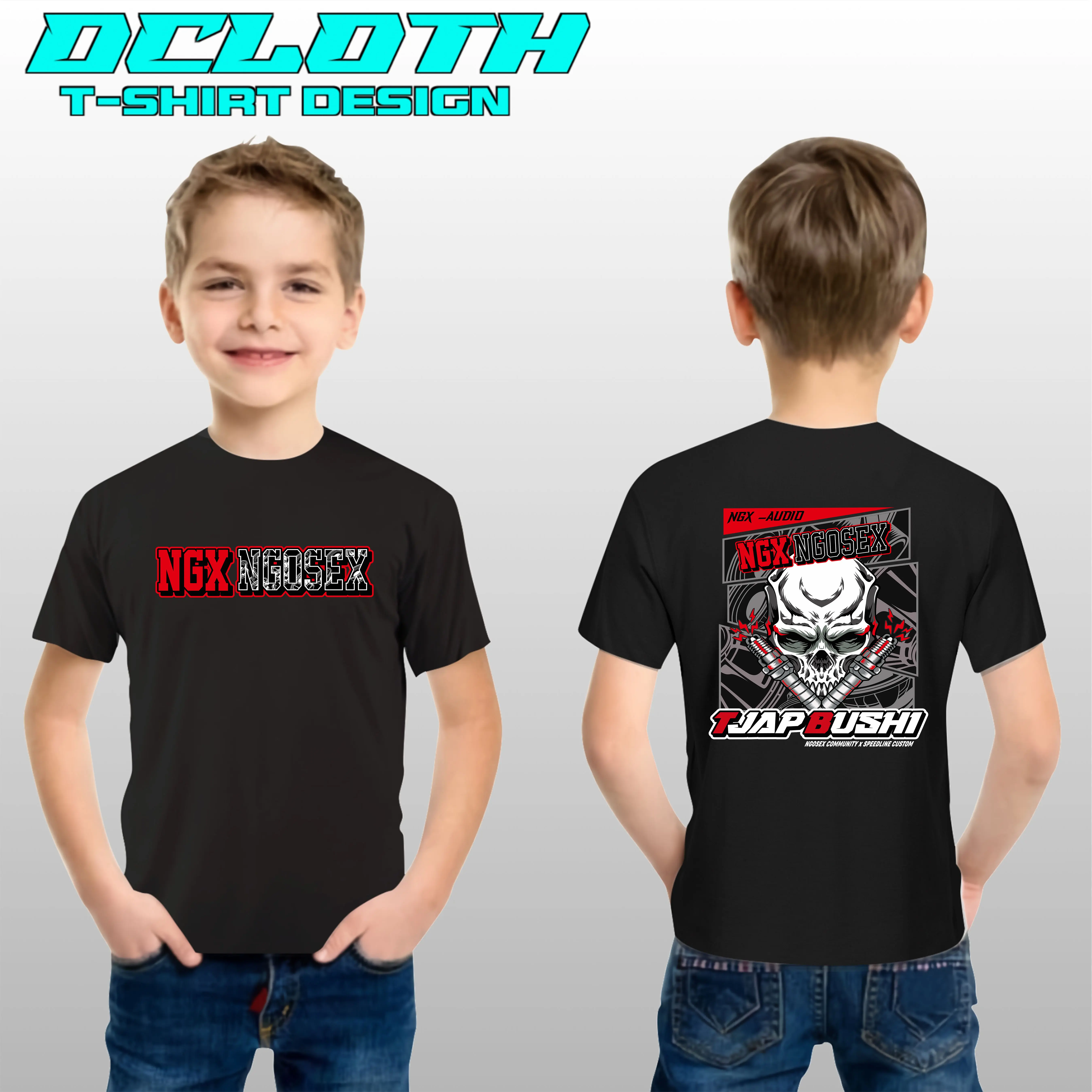 T-shirt/Kaos distro anak NGX NGOSEX NANDA AUDIO JEMBER  viral tiktok,kaos anak horeg,kaos distro anak murah,atasan pria wanita unisex,kaos polos anak murah,kaos distro anak brewog audio,baju anak murah distro