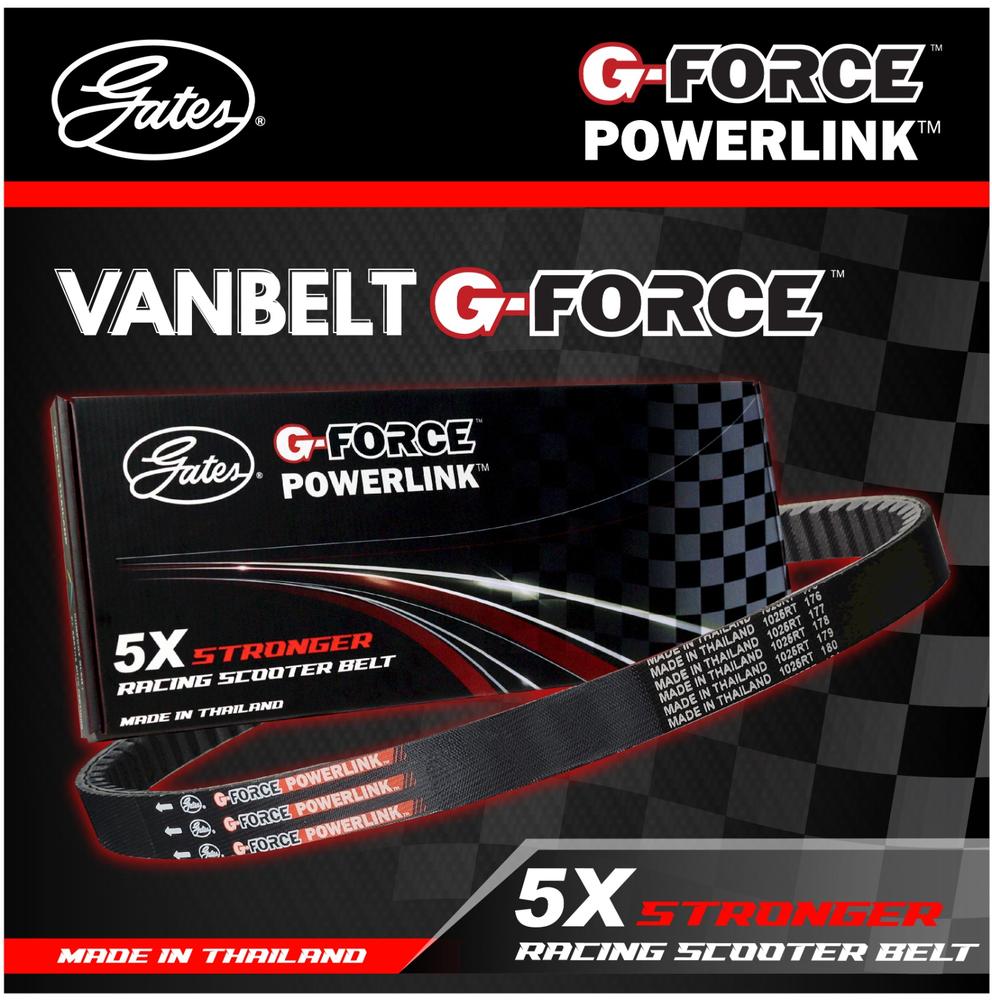 VANBELT G-FORCE YAMAHA MIOJ/MIOGT/SOULGT 54P -RACING VBELT ONLY