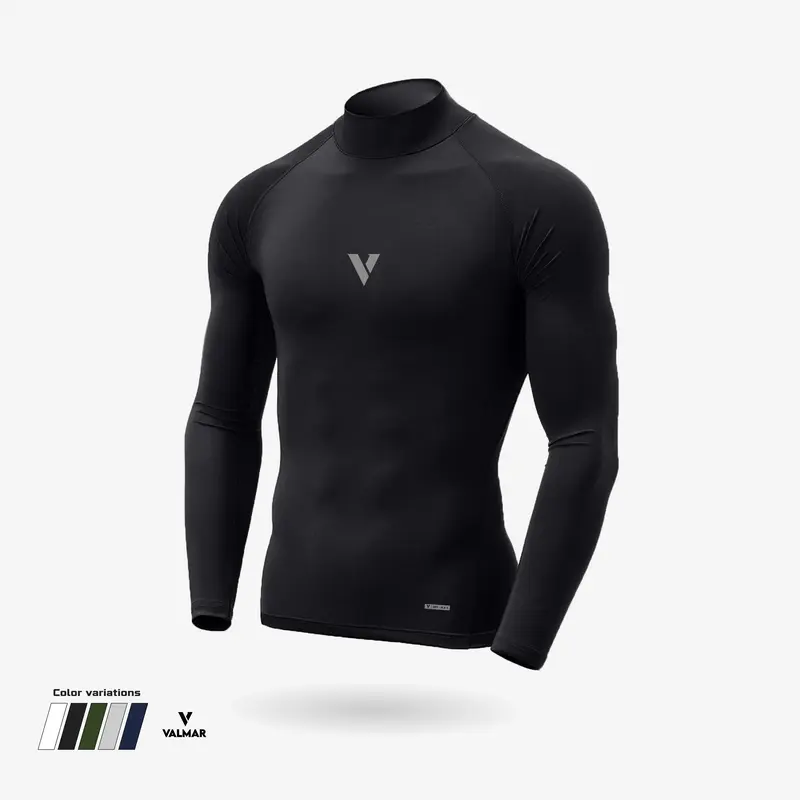 Valmar Baselayer manset BASIC pria olahraga Compression wear elastic sport man material spandex / mangset football running gym fitnes sepeda badminton 1