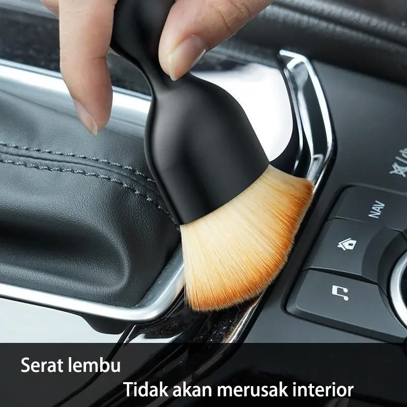 Sikat mobil beruang kartun ac cleaner mobil /Car Interior Care Sikat Pembersih kulit random perawatan interior 3