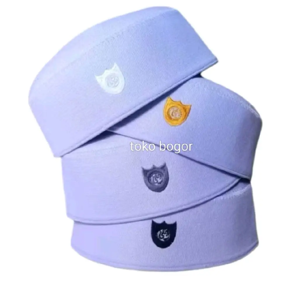 PECI KOPIAH SONGKOK HAJI MALAYSIA TERUMPAH LOGO BORDIR