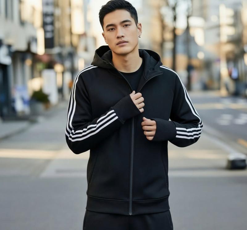  Áo Khoác Chống Nắng Tay Xỏ Ngón  Sọc Đen  Sọc Trắng Thể Thao Nam Nữ. Đồng Top Sport aokhoac nam 