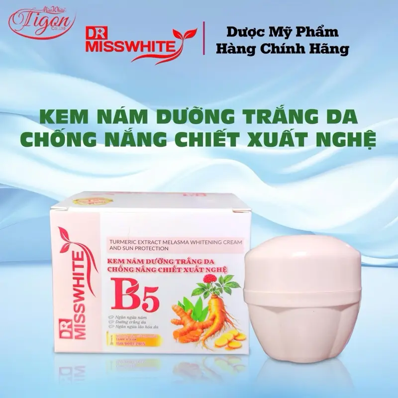 KEM NÁM DƯỠNG TRẮNG CHIẾT XUẤT NGHỆ B5