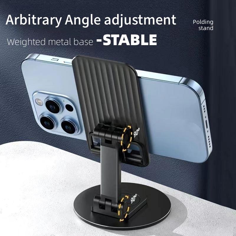 Product Introduction of 360° Adjustable All Metal Phone Holder for Desktop and Tablet, Handphone Stand  Silicone Smartphone Protection 24
