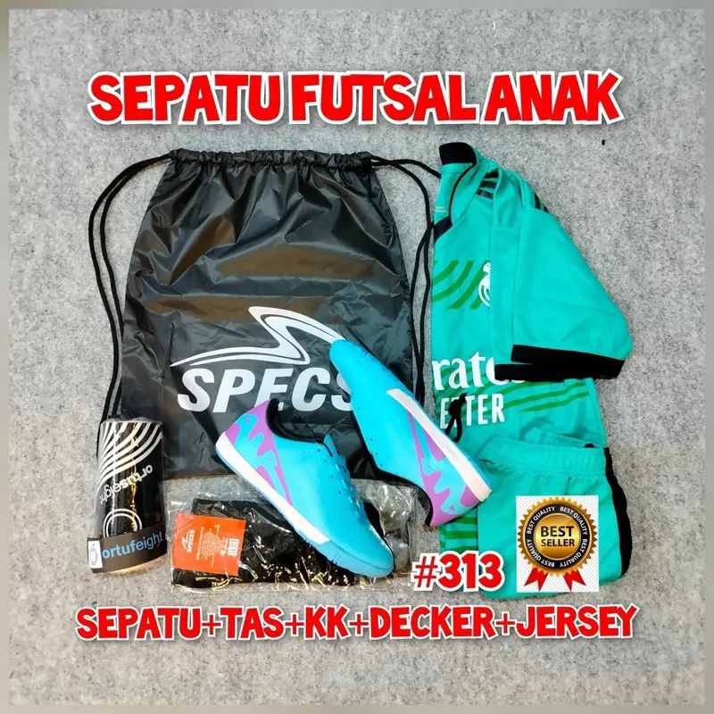 Sepatu Futsal Anak Junior Ortus lv3 terbaru paket komplit5 Sport