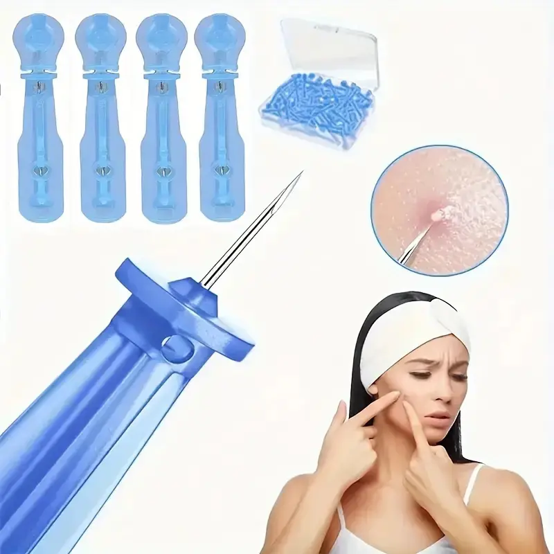 Disposable acne removal injections Disposable acne removal blackhead tool Suitable for acne removal Facial cleansing tool Stainless steel acne removal tool