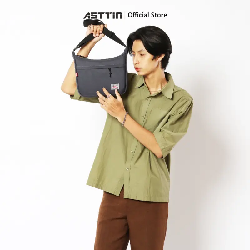 Tas Selempang Wallker (RR) Besar Canvas Series - Tas Perahu - Tas Bahu Pria Wanita Uniseks Slingbag ASTTIN 2