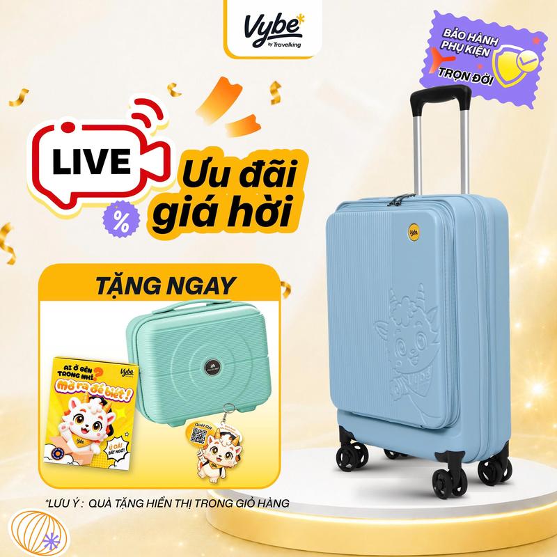 Vali Du Lịch Vybe POP Size 20 – Gấp Gọn Thông Minh Ngăn Laptop Riêng Tiết Kiệm Diện Tích