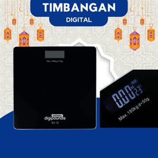 Timbangan BB Digital Dewasa / Timbangan BB Dewasa / Timbangan Digital Badan Hitam Max. 180kg Free Baterai / Timbangan Badan Digital 180KG Dewasa Kaca Digital / Timbangan Badan Digital Smart Scale Body Fat Akurat Pakai Baterai Anti Pecah Layar LCD 26X26CM 6