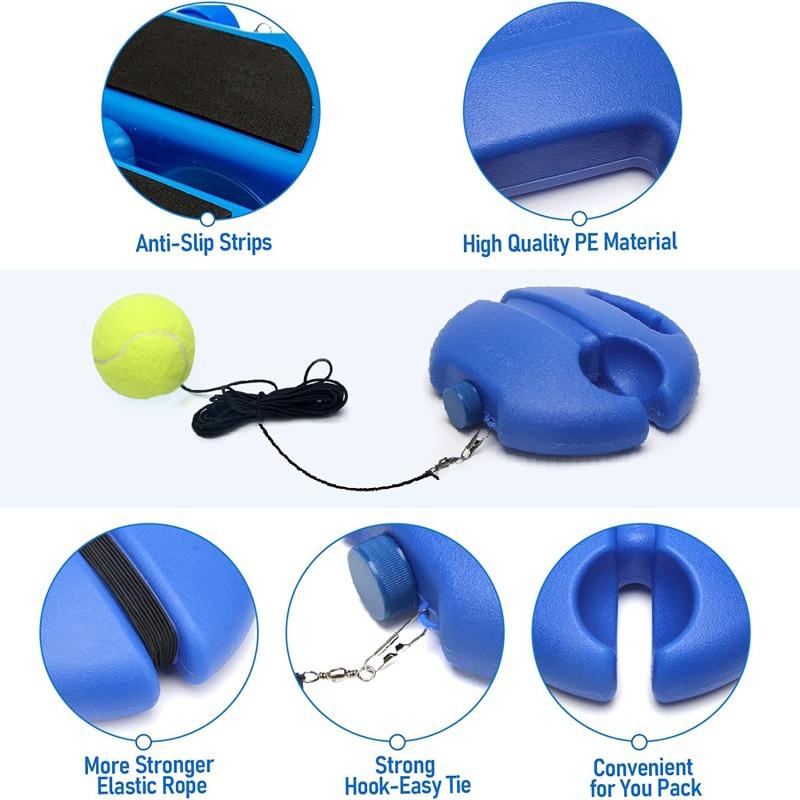 Product Introduction of Bóng Rebound Tập Luyện Tennis, 1 bộ (Không bao gồm vợt), Dụng Cụ Tập Tennis Tự, Thiết Bị Tập Tennis Solo, Dụng Cụ Thể Thao, Bộ Rebounder Tennis Cầm Tay Thích Hợp Cho Người Lớn Và Người Mới Bắt Đầu, Tập Tennis Đơn 16