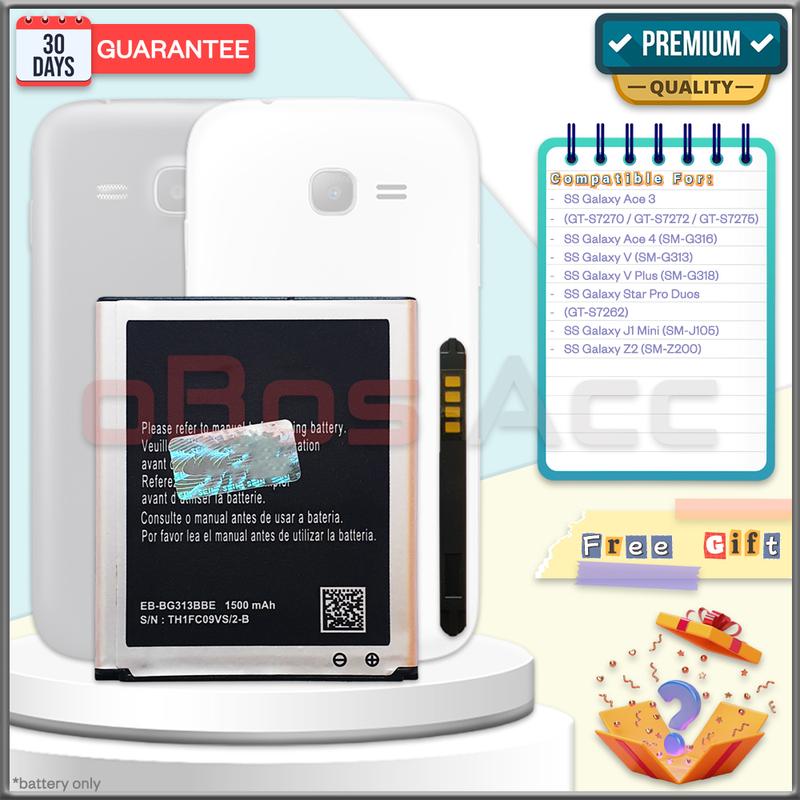 Product Introduction of Baterai SS GALAXY ACE 3 / ACE 4 / GALAXY V / GALAXY V PLUS / STAR PRO DUOS / J1 MINI / Z2 EB-BG313BBE Battery Batre Batrai HP 36
