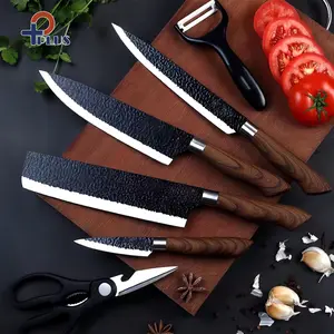 Kitchen knife set 6 Pcs Pisau Set Kualitas Tinggi Stainless Steel Multifungsi Pisau Koki Alat Dapur Knife Set High Quality Stainless Steel Multifunction Chef knife Kitchen Tools Kitchenware