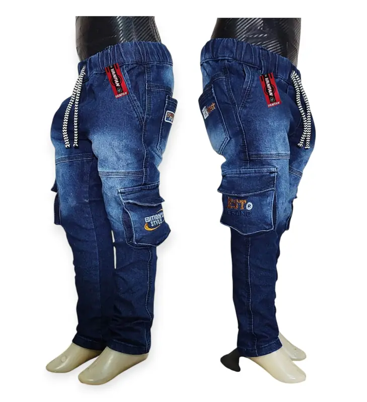 Celana Panjang Jeans Snow anak laki-laki 3 s/d 15 tahun terbaru Vanfan Biru Fashion 2