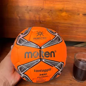 Bola Futsal Molten Vantagio 3400 Size 4 Gratis Pompaan l Jaring + Pentil Pres Mesin Jahit Berkualitas Premium Olahraga Ball Outdoor & indoor hexagon