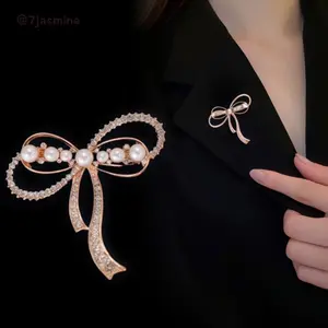 Bros Hijab Motif Pita Mutiara/Pin Hijab/Bros Mewah dan Elegan/Bros Hijab Import Mewah/Bros Pin/Bros Dada Mewah dan Elegan/Pin Bros Clips Peniti Muslim