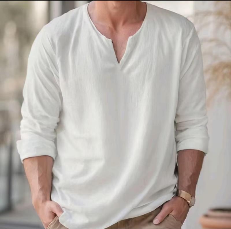 Product Introduction of LINEN.ELITE Baju Linen Pria Atasan Baju Katun Linen Pria Dewasa Santai Setalan Koko Pria Baju Casual Pria Bahan Linen Lembut 9