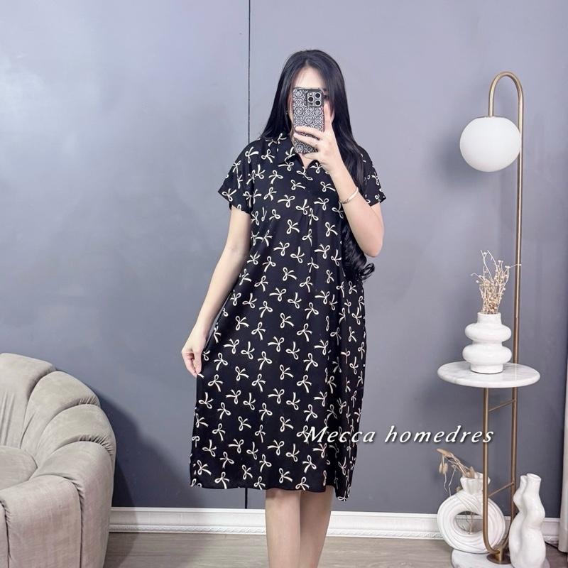 Mecca Dress korea style motif pita - Daster Motif rayon viscose busui resleting Bumil Wanita 9