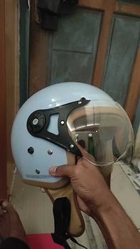 Product Review of HELM BOGO DEWASA KACA PILOT CLEAR MODEL HIJAB RETRO PRIA WANITA LIST BUSA COKLAT FULL LEHER SNI TERBARU MOTORCYCLE from H**a 0