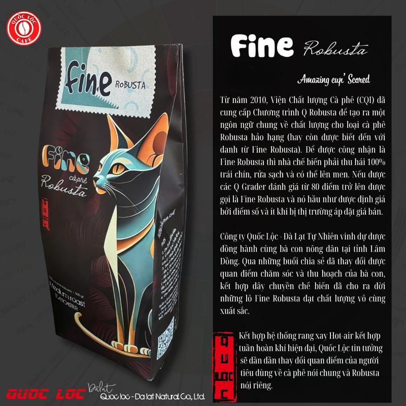 Cà phê đặc sản FINE ROBUSTA - Quốc Lộc coffee