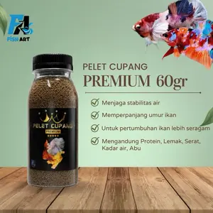 Fish Art • Pakan Pelet Ikan Cupang | Pelet Premium Ikan Cupang Mempercepat Proses Pertumbuhan Ikan Hias