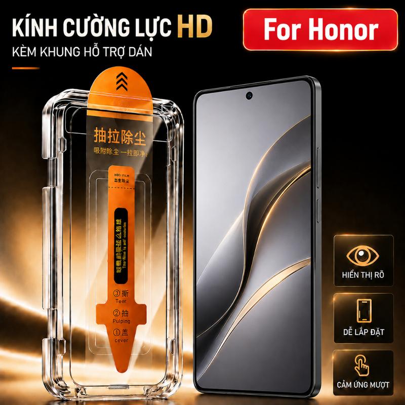 Kính Cường Lực HD Màn Hình Phẳng Chống Trầy Dễ Lắp Đặt Cho Honor X5 X6 X7 X8 X9 200Smart