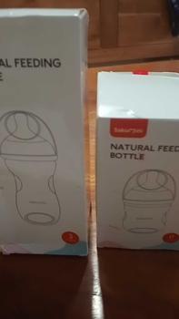 Product Review of Sakumini Natural Feeding Bottle Botol Susu Bayi Newborn Anak 120ml 240ml Wideneck Wide Neck Dot Leher Lebar Puting Ibu Menyusui Anti Tersedak botol  wide botolsusu from A**a B**h 0