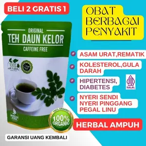 TEH DAUN KELOR PREMIUM NO.1 WANASARI Organik Kualitas Tinggi 100% Natural