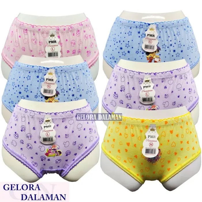 6 Pcs Celana Dalam Anak Cd Anak Perempuan Motif