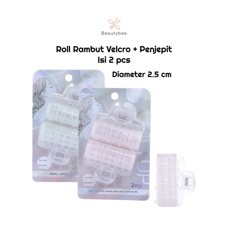 BEAUTYBEE ROLL RAMBUT VELCRO ISI 2 + JEPITAN (C247/ TOP-046) 4