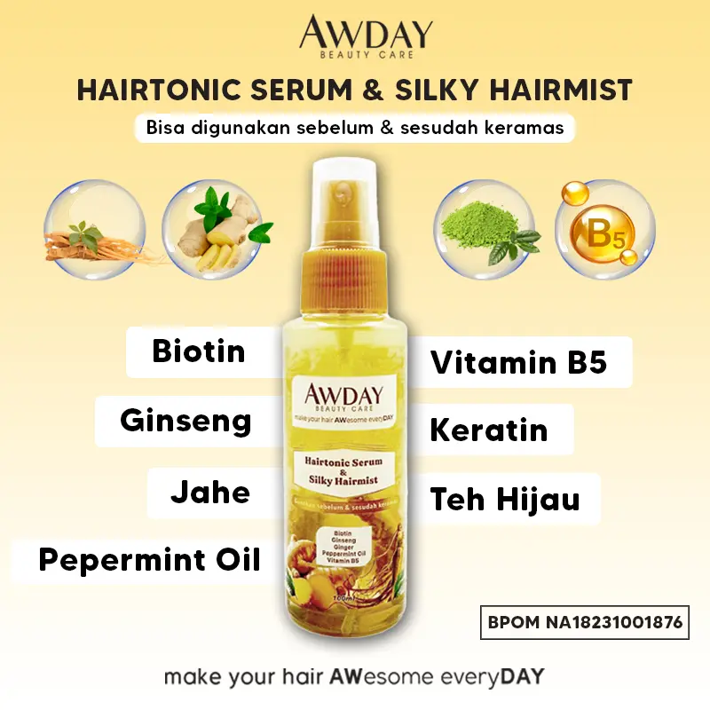 AWDAY Hairtonic Serum & Silky Hairmist 100ml 0