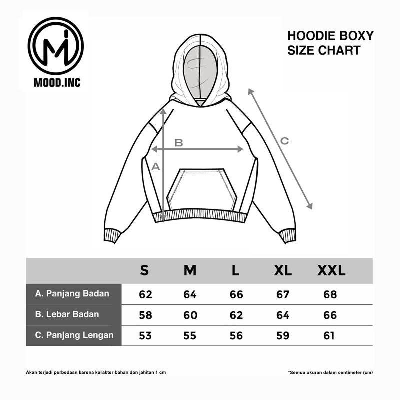 Product Introduction of MOOD INC - Sweater Hoodie Boxy Fit Original Basic Dominoz Fleece Limited Edition Pria Wanita Hoodie Oversize Hitam Tebal Keren  Unisex Jumper 0