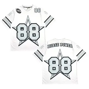 Woopie Project Kaos Jersey 88 , Oversize,Boxy Fit,Baju Skena Pria Wanita Dewasa Sport Olahraga