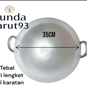wajan kuali/katel ukuran 35cm khas garut Kitchenware Peralatan Dapur