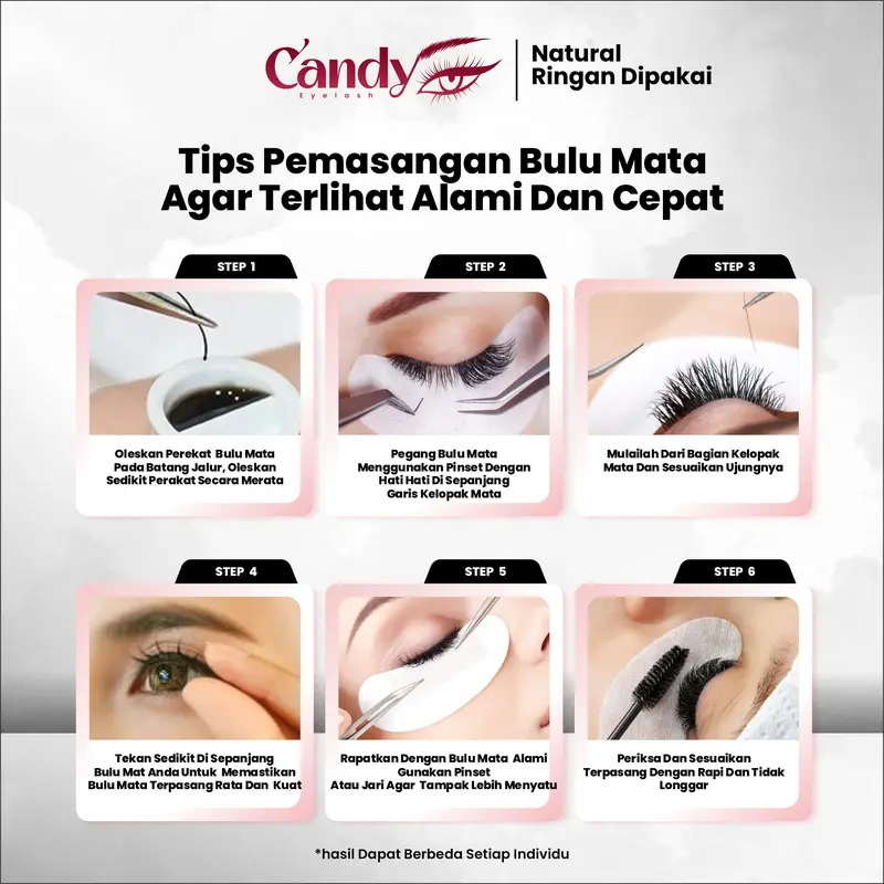 CANDY EYELASH BULU MATA DD - CURL RUSSIAN 9MM - 14MM DAN MIX Bulumata Waterproof 5