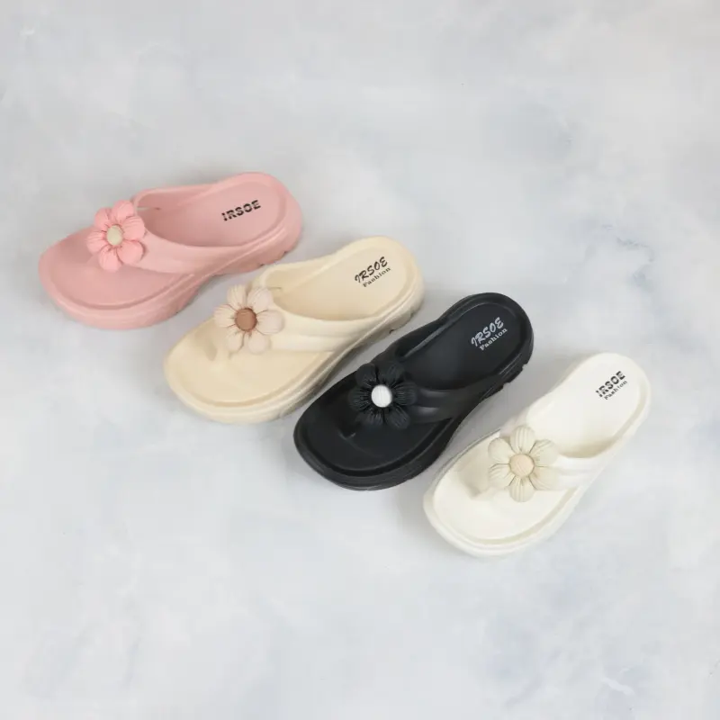 Sendal Jepit 558m Jelly Wanita Model Bunga Lucu Bahan Karet EVA Sandal Viral Cantik Kekinian Dewasa Anti Slip Anti Licin Perempuan 7